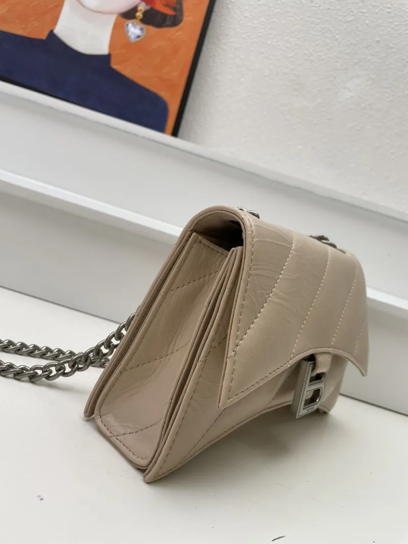 Balenciaga Beige Mini 21cm Chain Crossbody Bag 8915 - Image 5