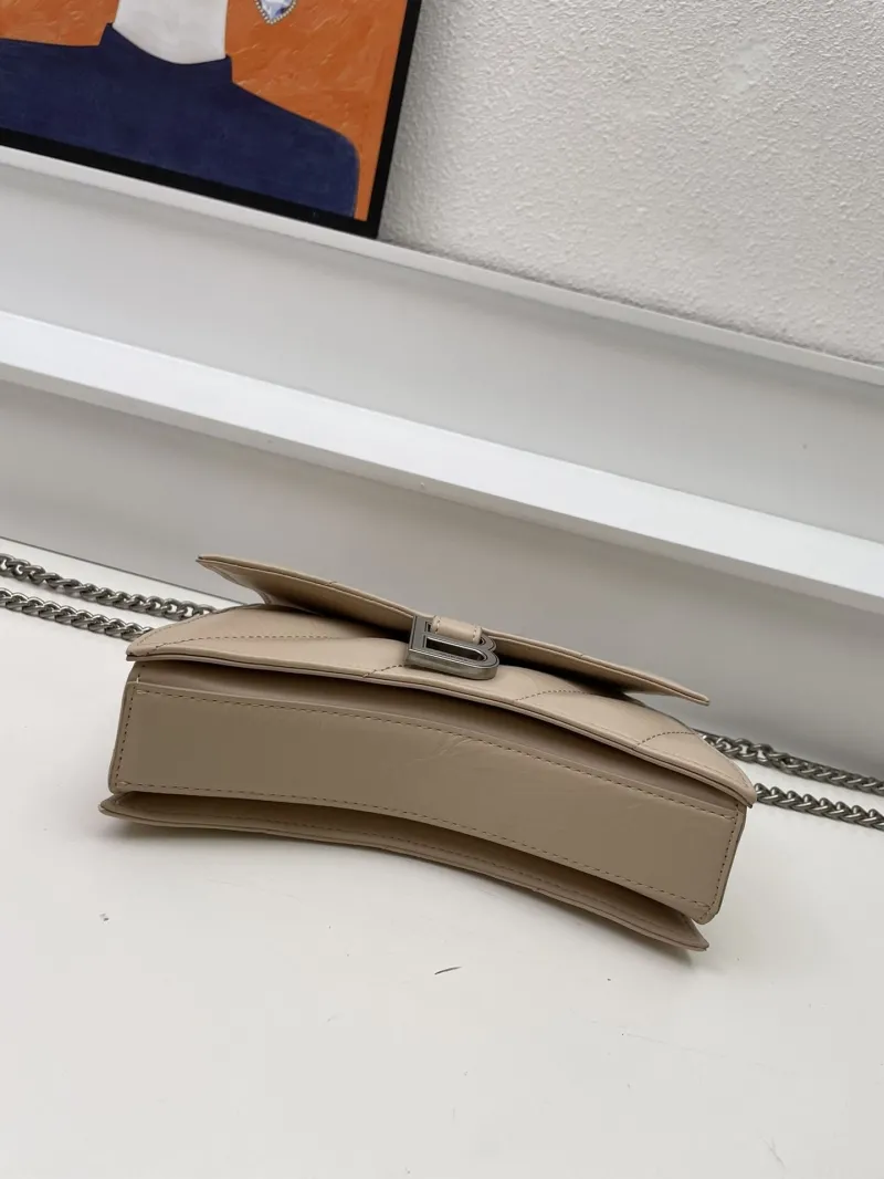 Balenciaga Beige Mini 21cm Chain Crossbody Bag 8915 - Image 8