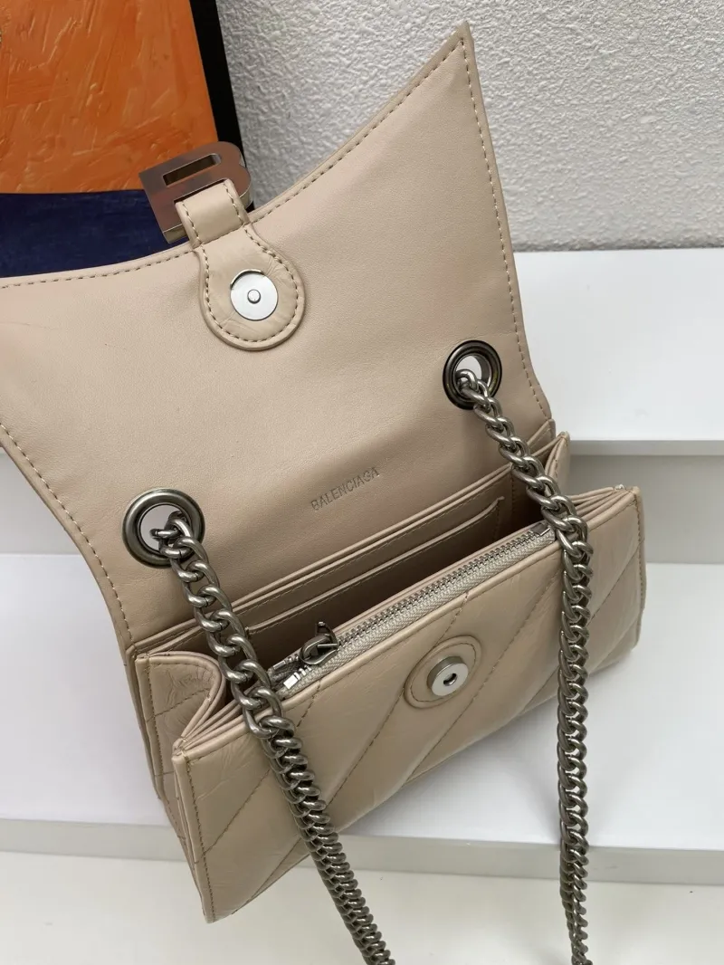 Balenciaga Beige Mini 21cm Chain Crossbody Bag 8915 - Image 9