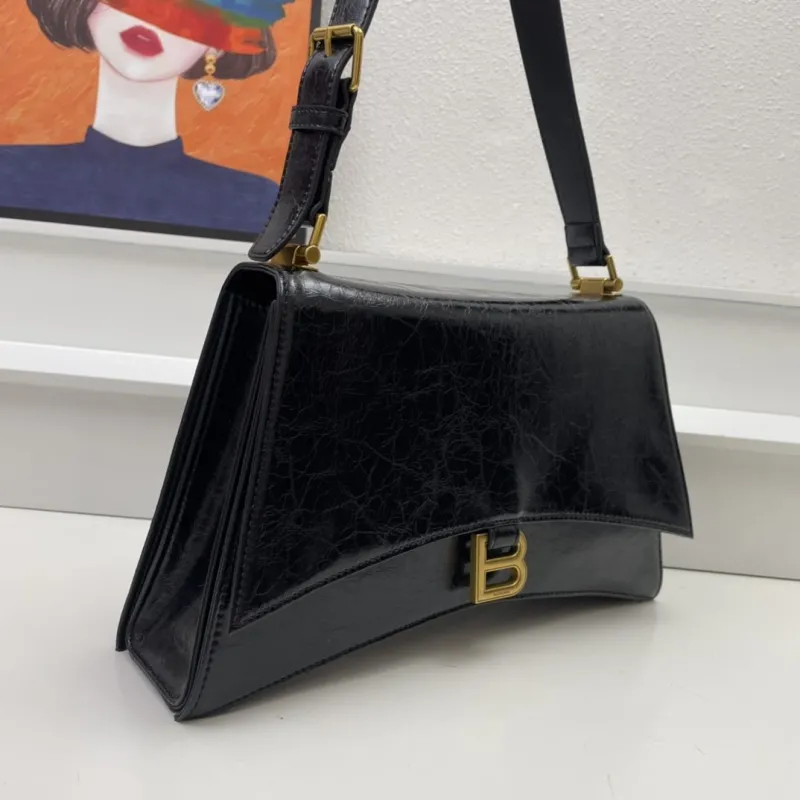 Balenciaga Black Small Satchel Bag 8915 - Image 3