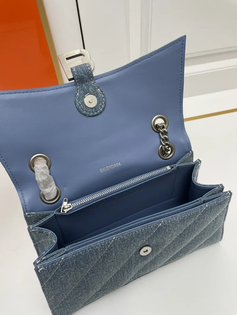 Balenciaga Denim Small Chain Shoulder Bag 8911 - Image 7