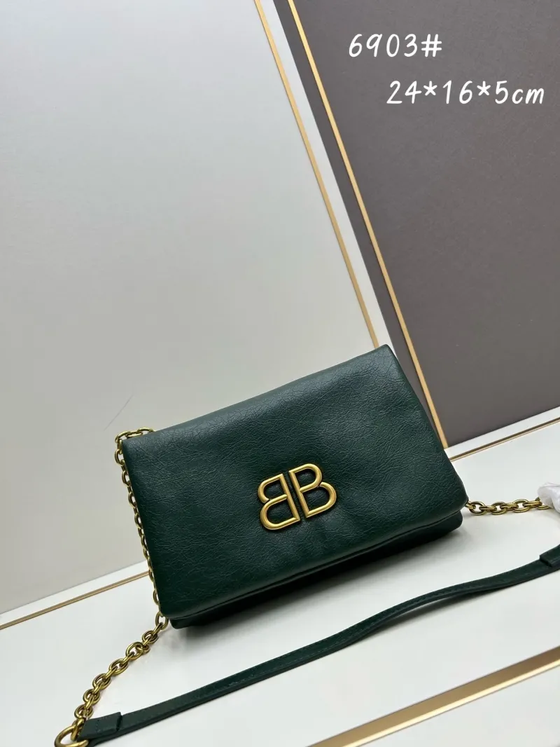 Balenciaga Dark Green Crossbody Bag 6903