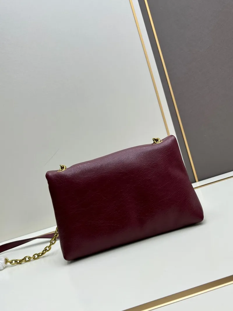 Alternative view of Balenciaga Burgundy Leather Crossbody Bag 6903