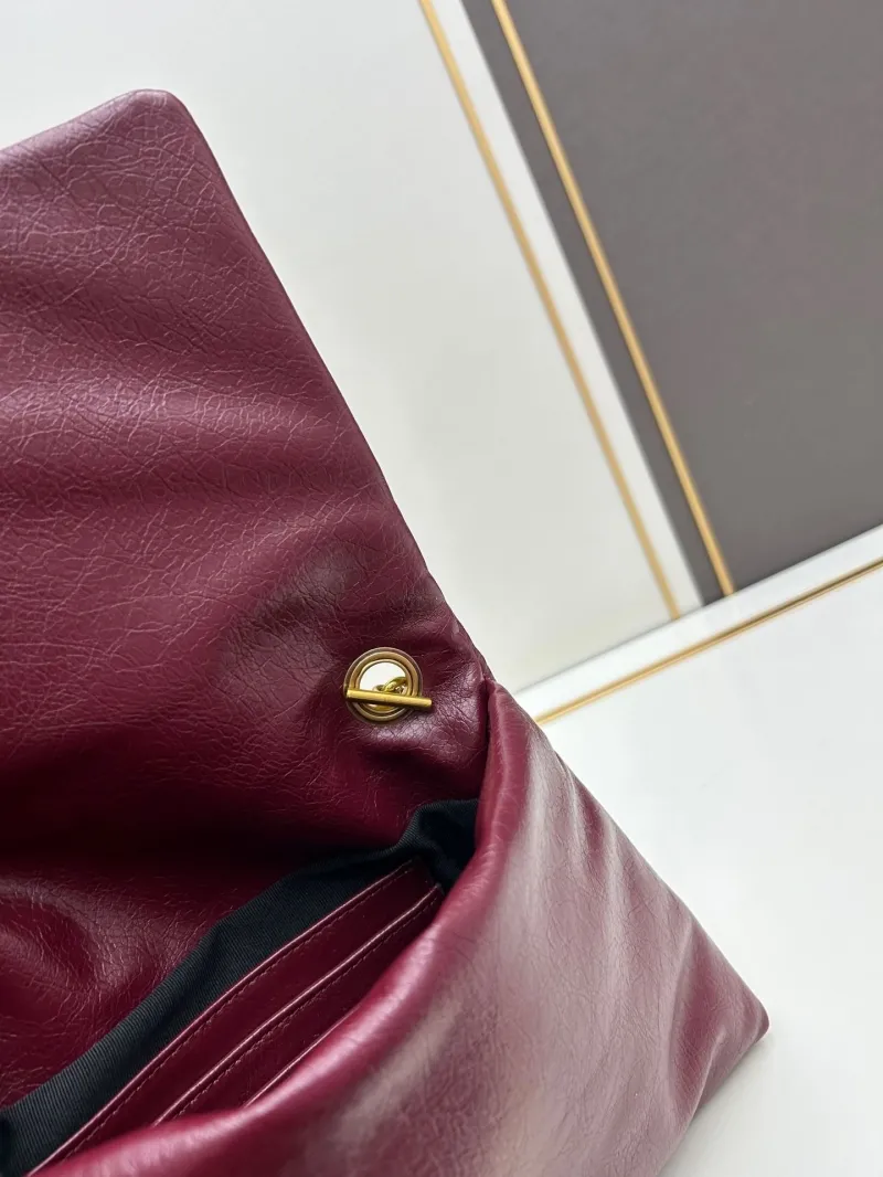 Balenciaga Burgundy Leather Crossbody Bag 6903 - Image 8