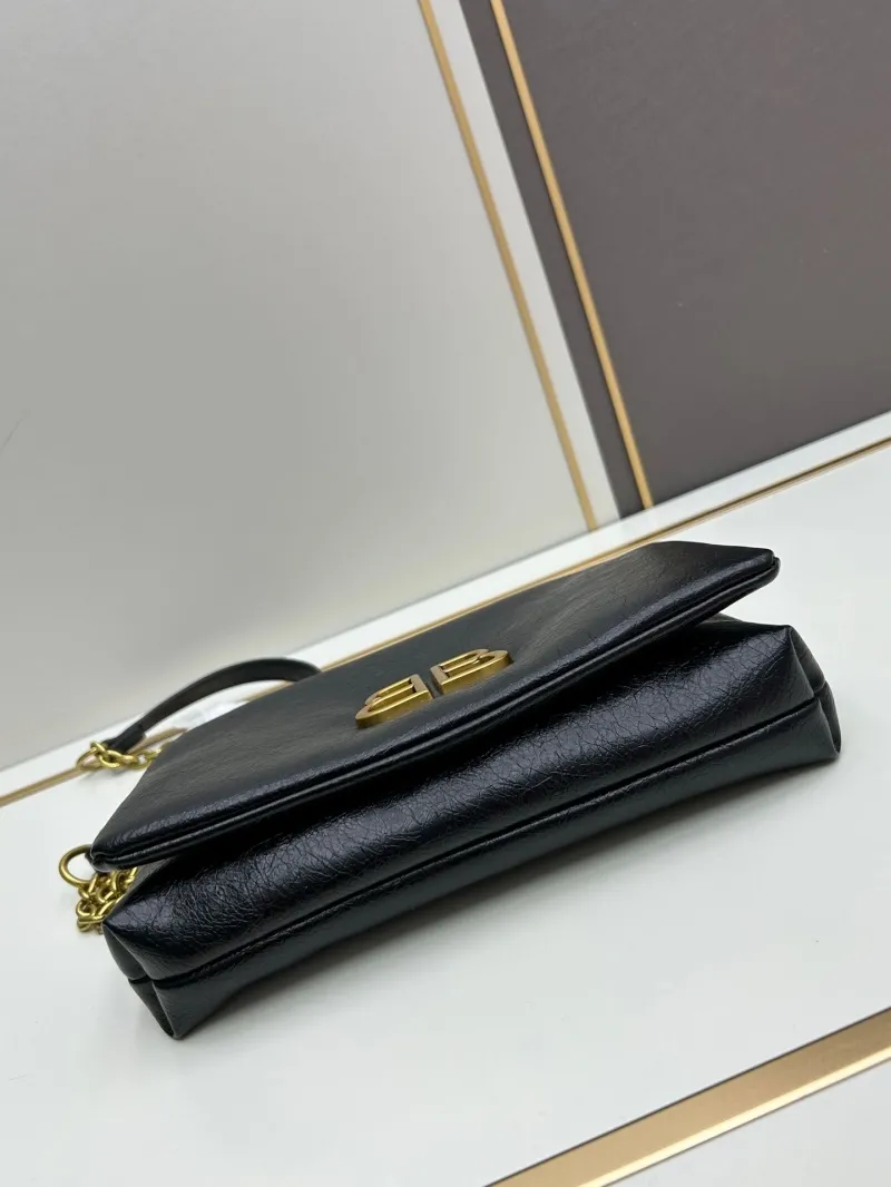 Balenciaga Black Leather Crossbody Bag 6903 - Image 4