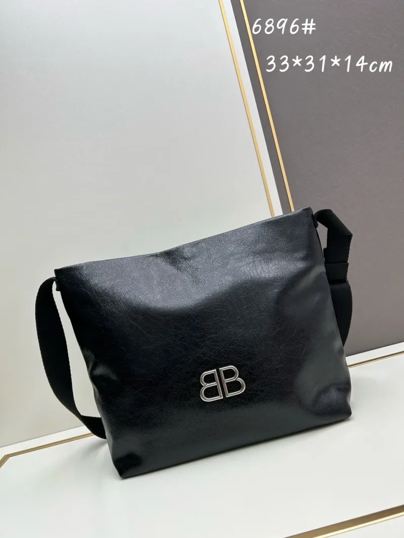 Balenciaga Black Crossbody Messenger Bag 6896