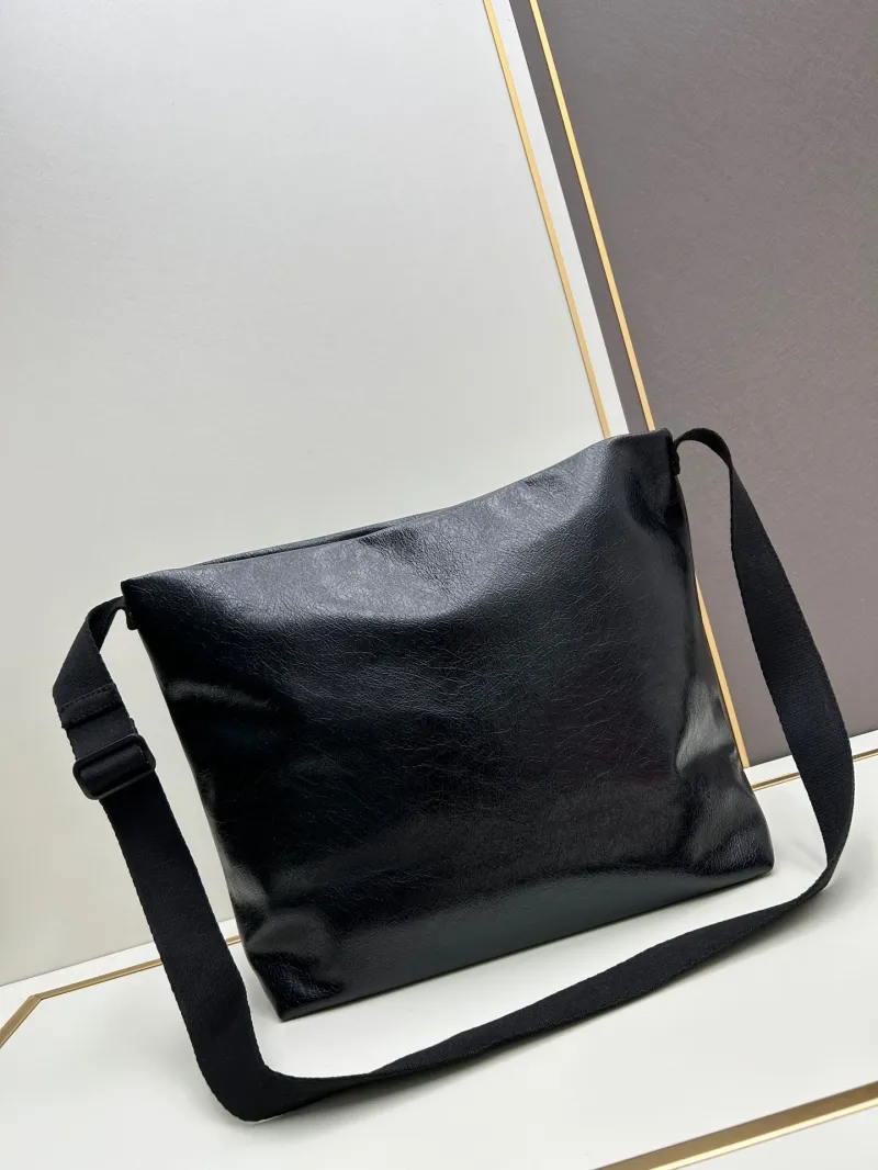 Balenciaga Black Crossbody Messenger Bag 6896 - Image 3
