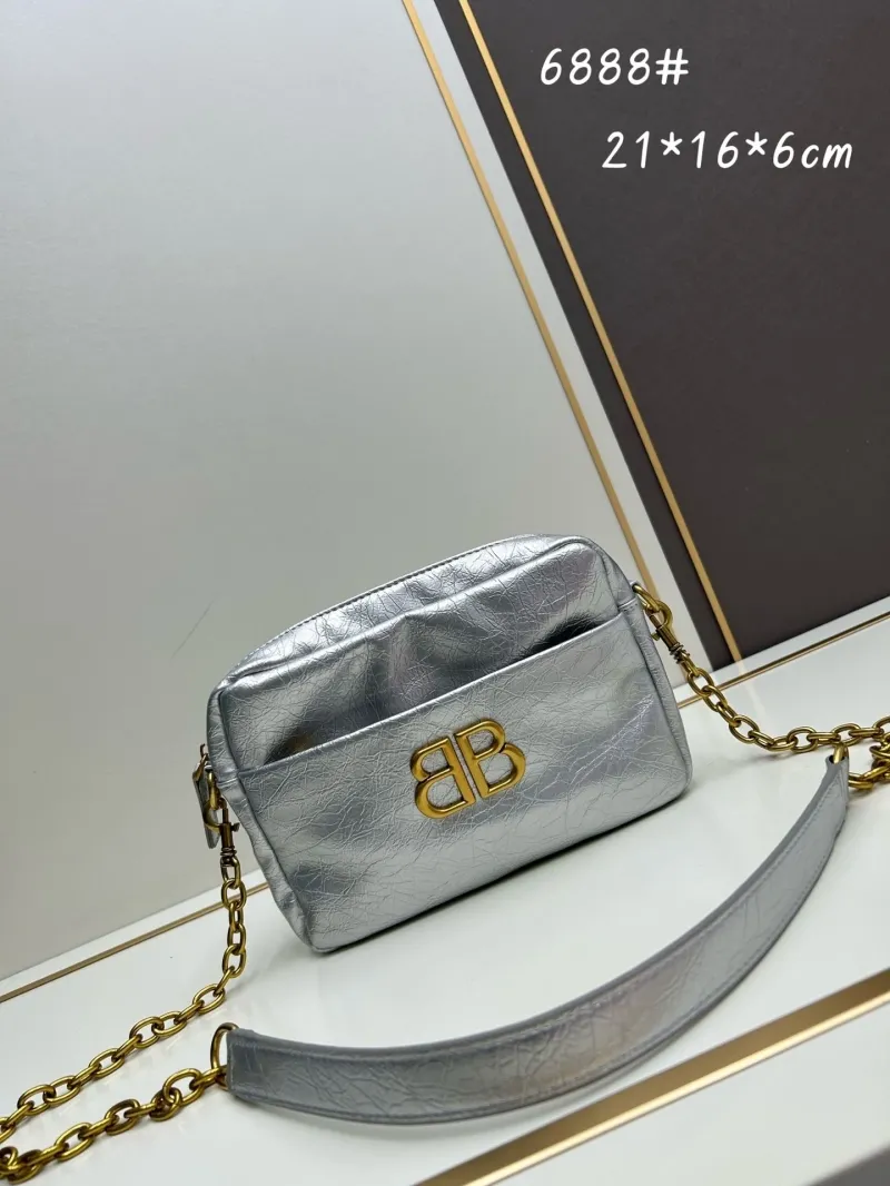 Balenciaga Silver Crossbody Bag 6888