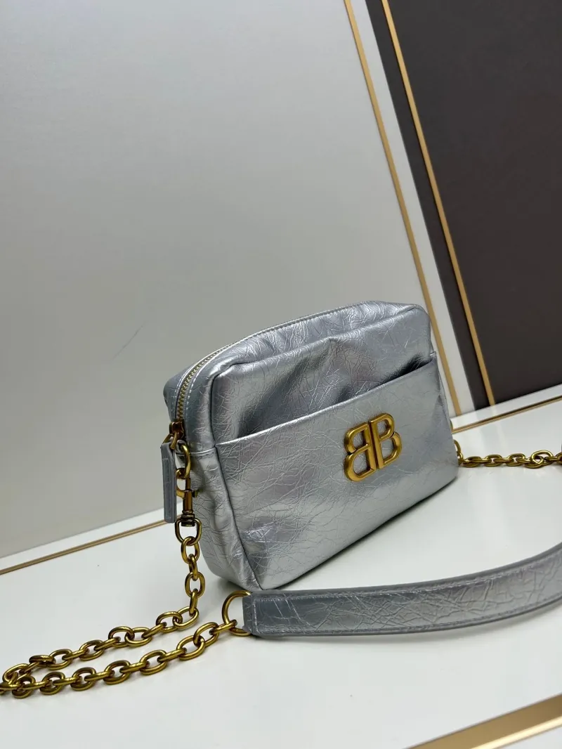 Alternative view of Balenciaga Silver Crossbody Bag 6888