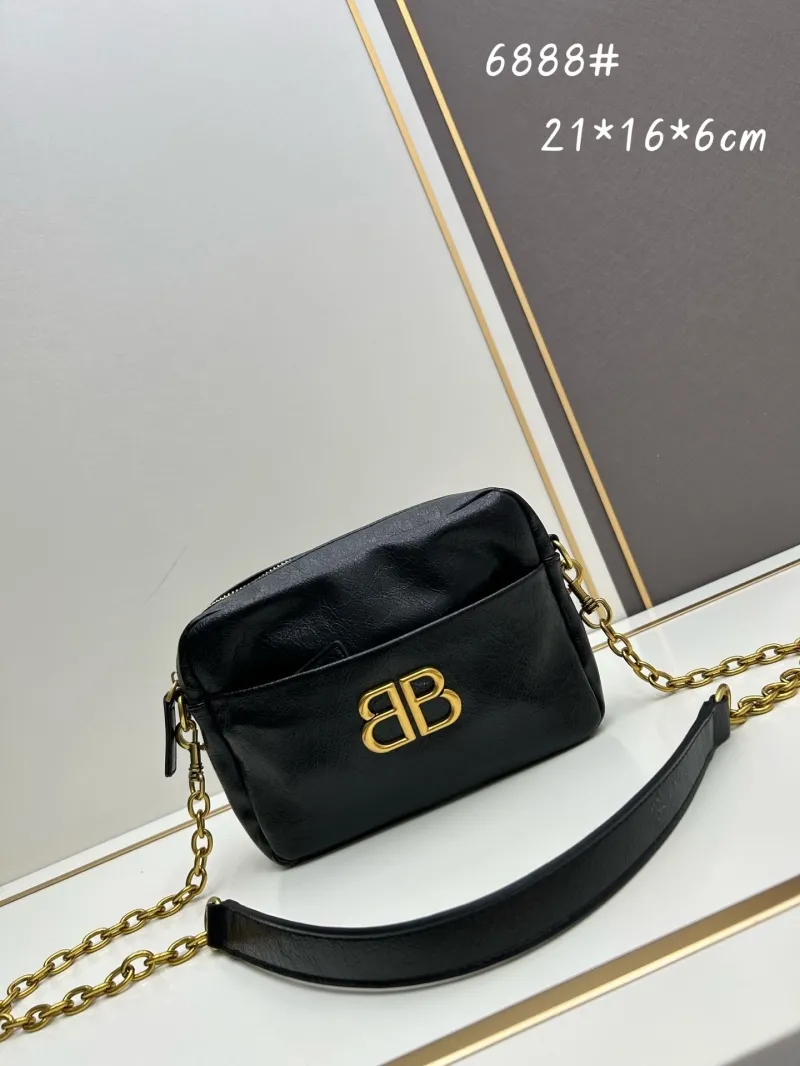 Balenciaga Black Chain Crossbody Bag 6888