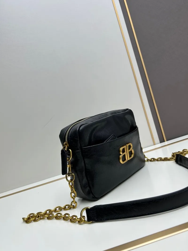 Alternative view of Balenciaga Black Chain Crossbody Bag 6888