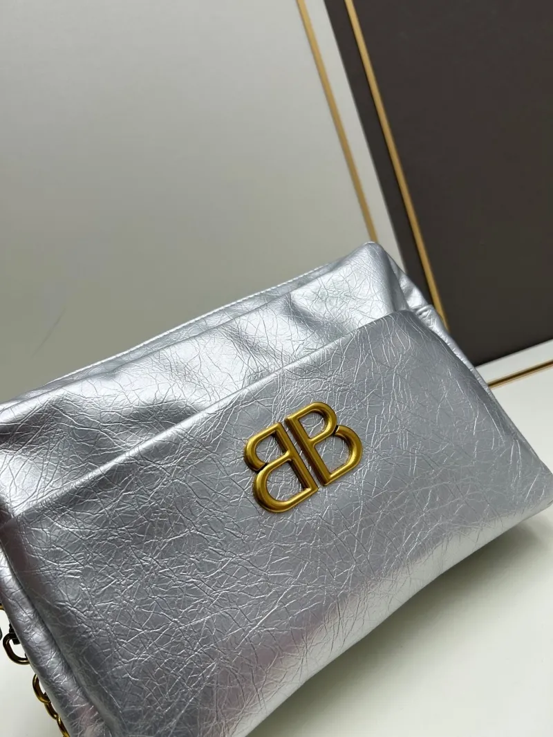 Balenciaga Silver Crossbody Bag 6888 - Image 4