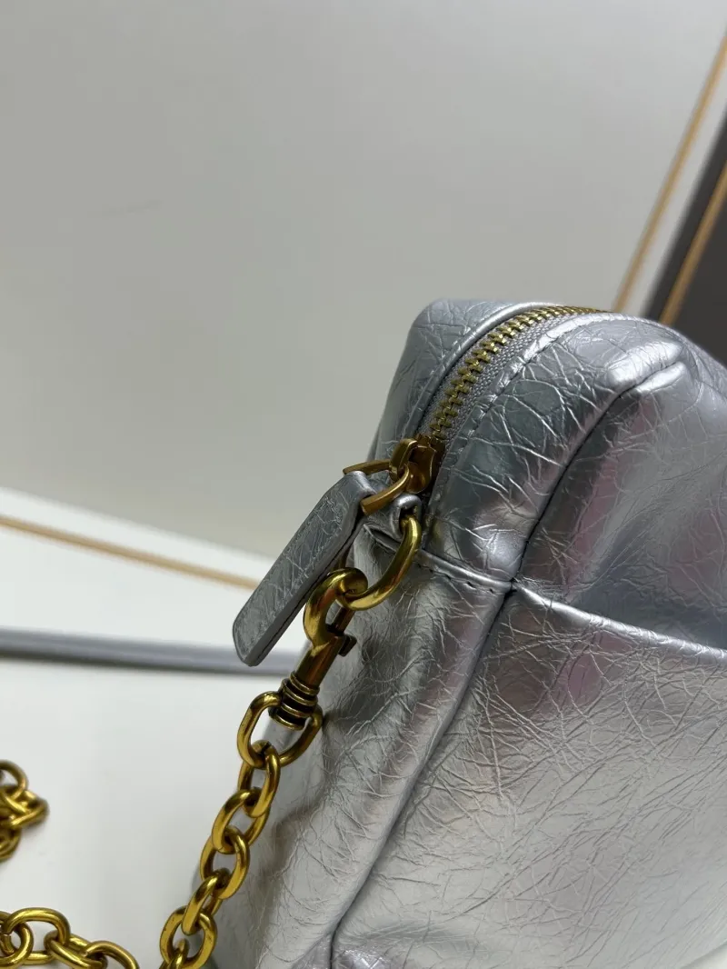 Balenciaga Silver Crossbody Bag 6888 - Image 6