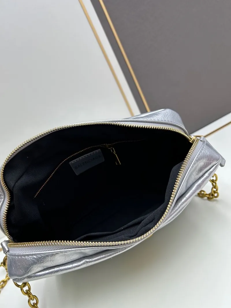 Balenciaga Silver Crossbody Bag 6888 - Image 7