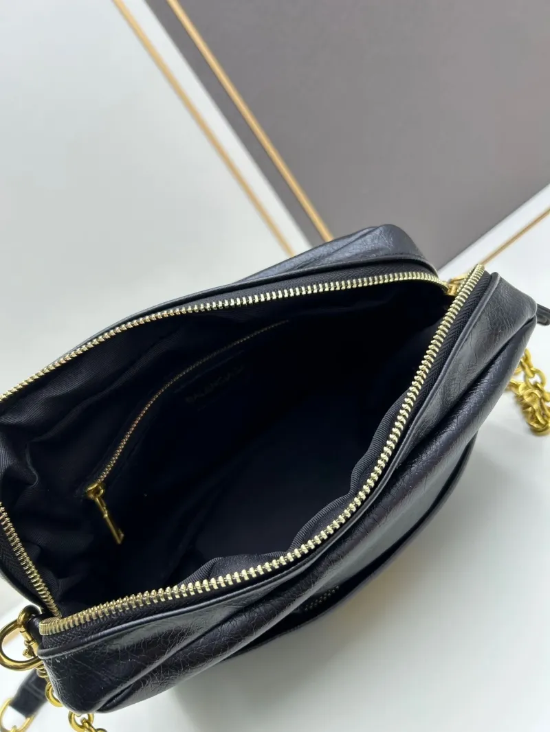 Balenciaga Black Leather Crossbody Bag 6888 - Image 7