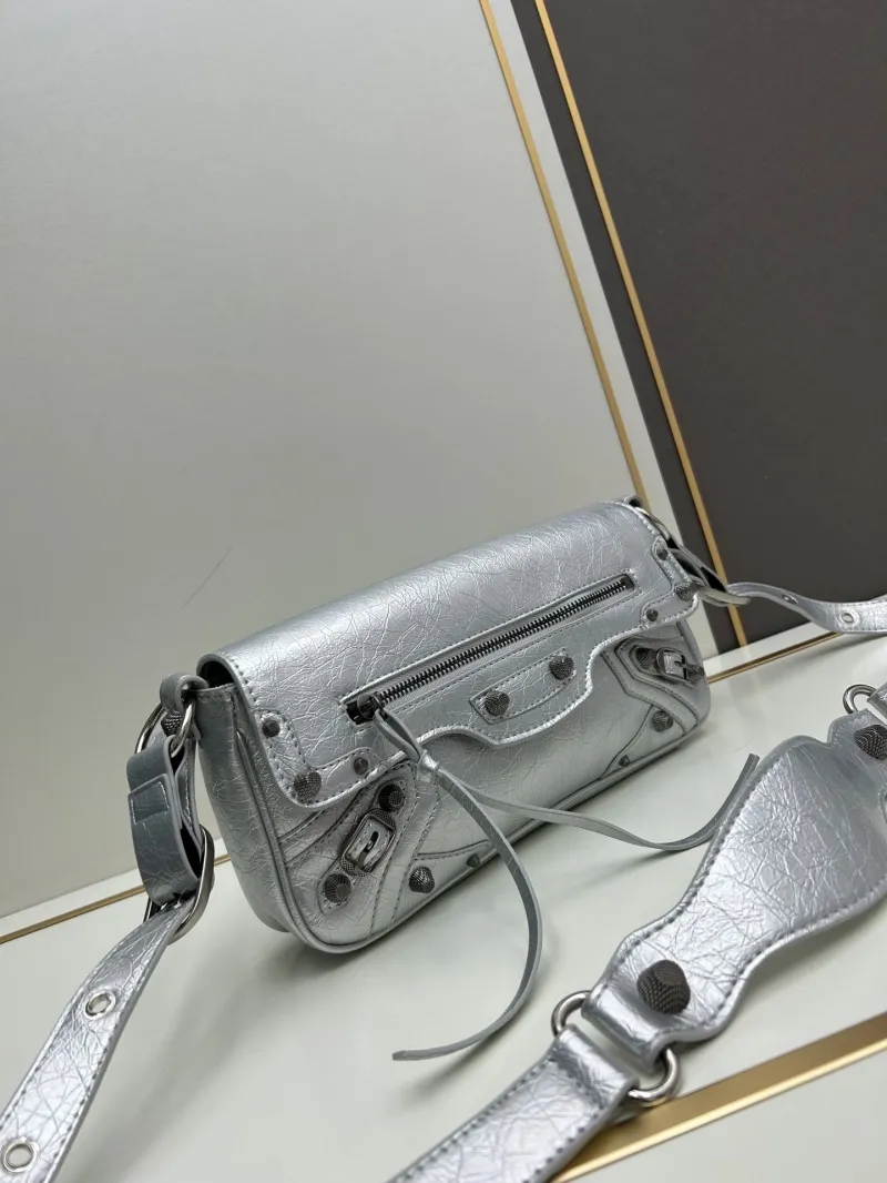 Alternative view of Balenciaga Silver Crossbody Bag 6845