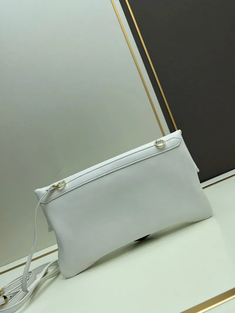Alternative view of Balenciaga White Satchel Crossbody Bag 6844