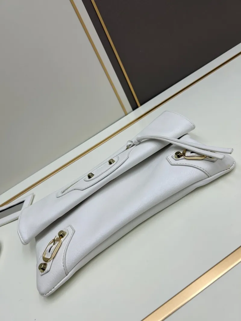 Balenciaga White Satchel Crossbody Bag 6844 - Image 4