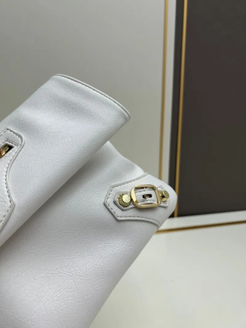 Balenciaga White Satchel Crossbody Bag 6844 - Image 5