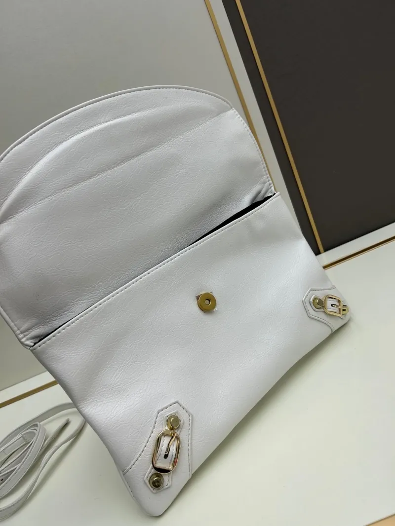 Balenciaga White Satchel Crossbody Bag 6844 - Image 6