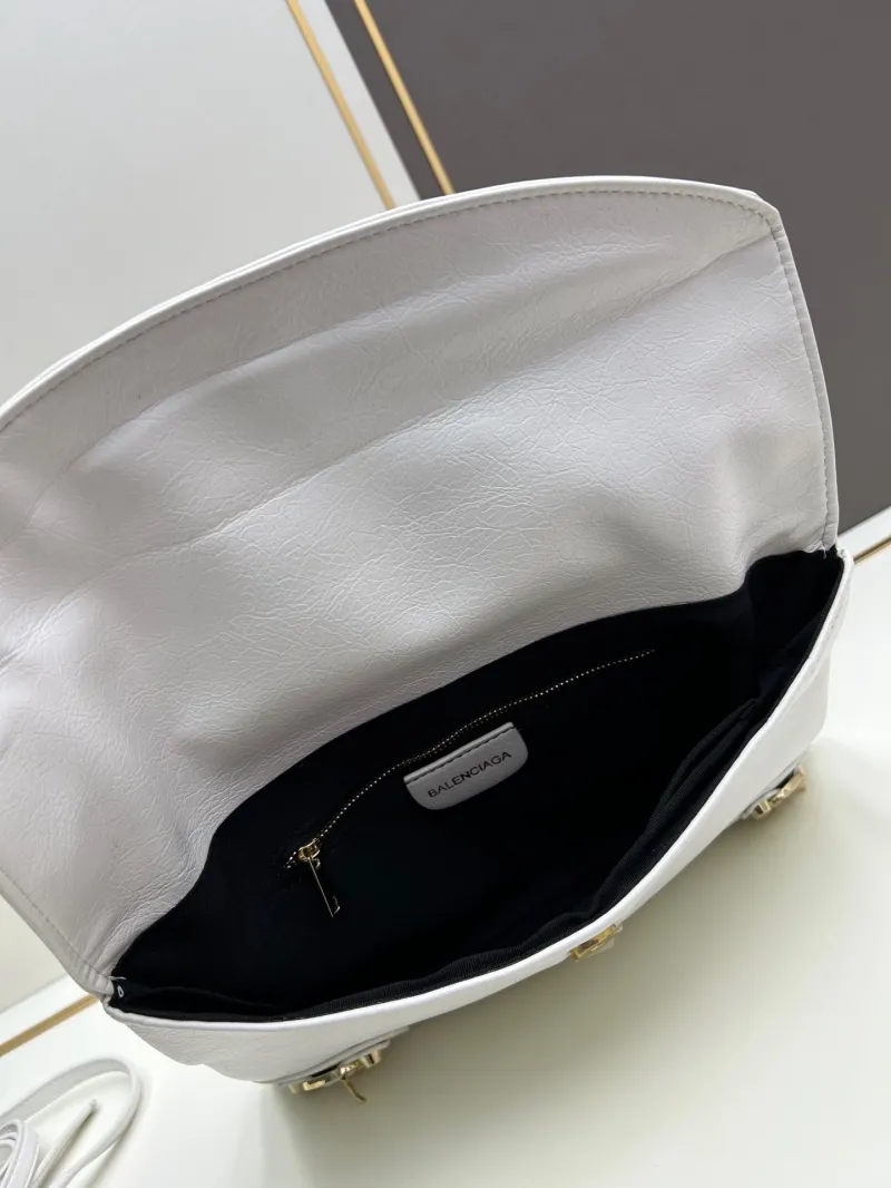 Balenciaga White Satchel Crossbody Bag 6844 - Image 7