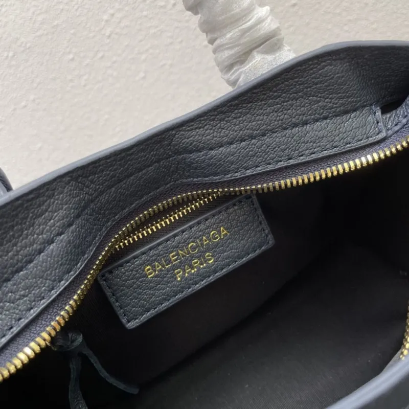 Balenciaga Small Dark Navy Top Handle Crossbody Bag - Image 9