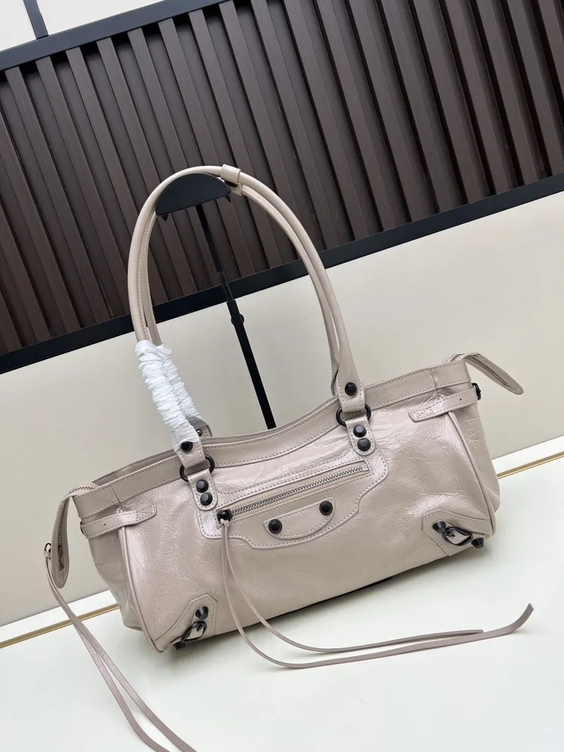 Balenciaga Light Beige Top Handle Bag 30