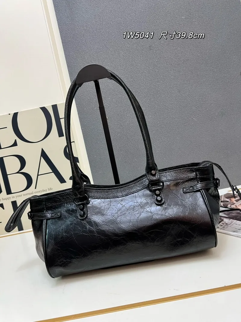 Alternative view of Balenciaga Black Top Handle Bag 1W5041 Size 39.8cm
