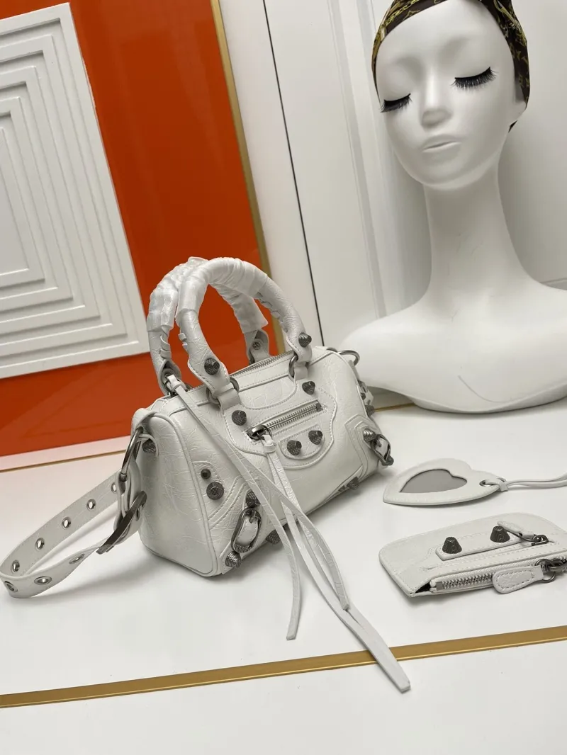 Balenciaga White Top Handle Bag 9013 - Image 3