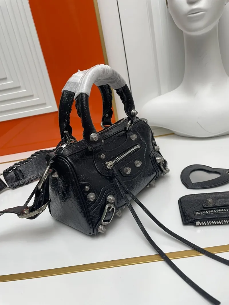 Balenciaga Black Mini Top Handle Bag 9013 - Image 3