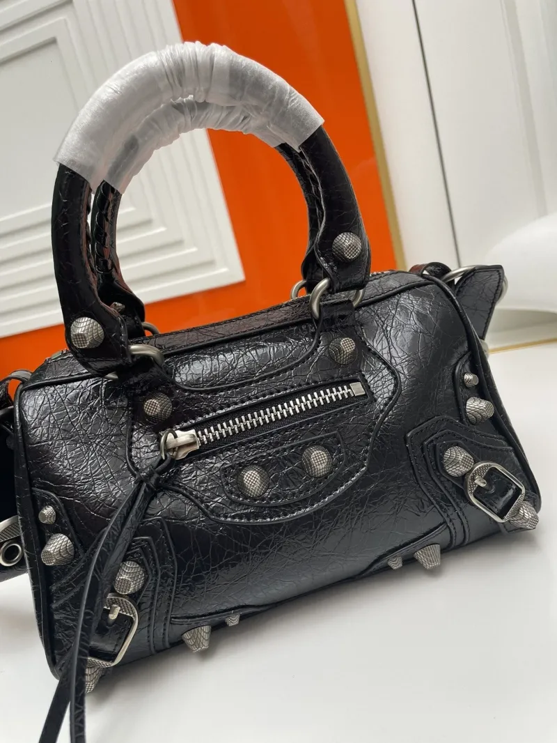 Balenciaga Black Mini Top Handle Bag 9013 - Image 5
