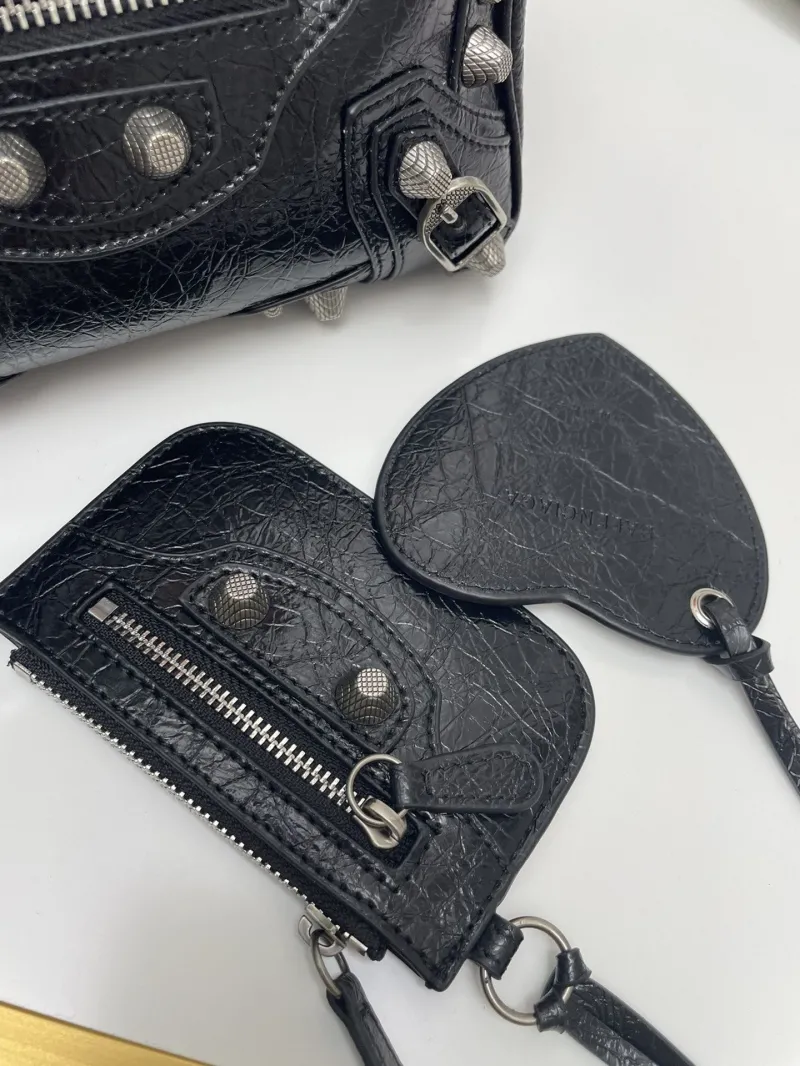 Balenciaga Black Mini Top Handle Bag 9013 - Image 6