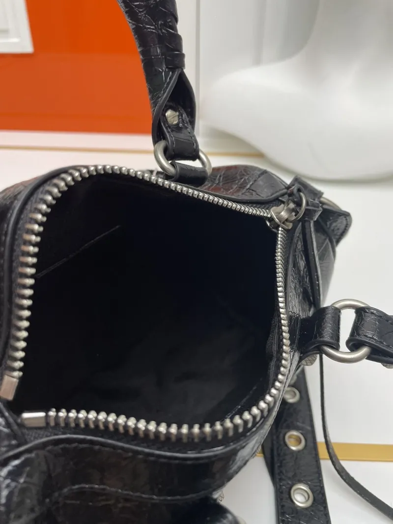 Balenciaga Black Mini Top Handle Bag 9013 - Image 7