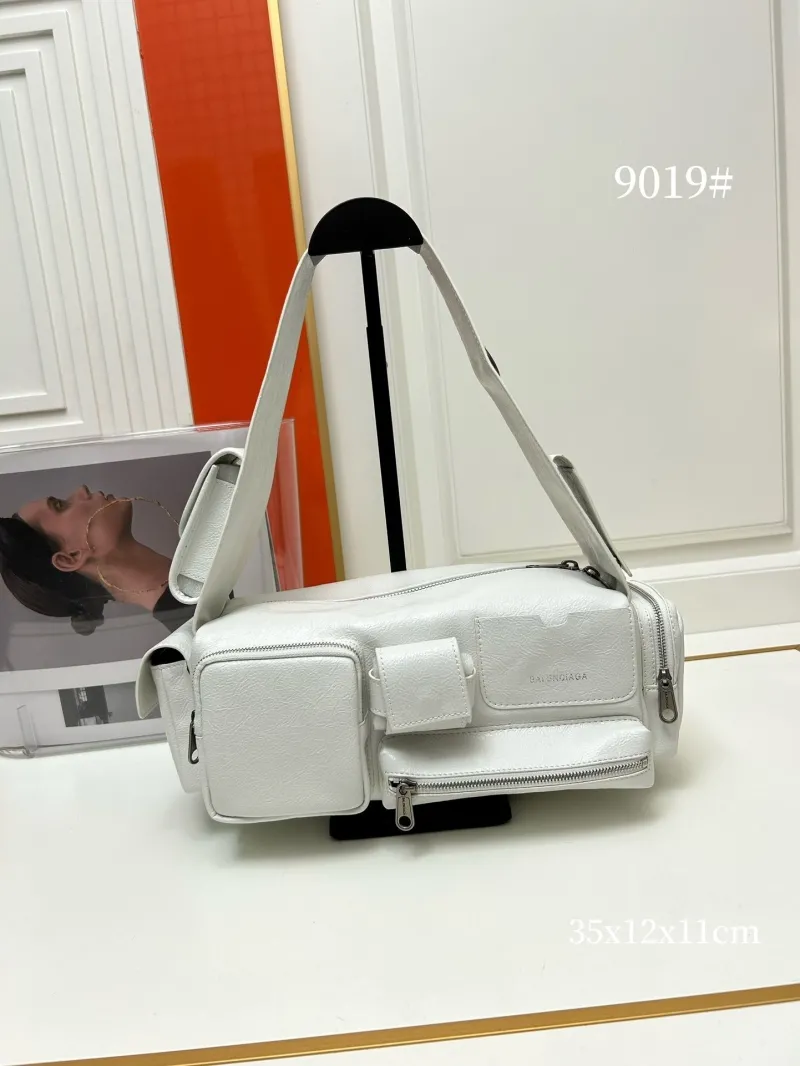 Balenciaga White Top Handle Shoulder Bag 9019