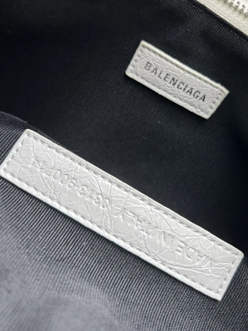 Balenciaga White Crescent Shoulder Bag 8081 - Image 9