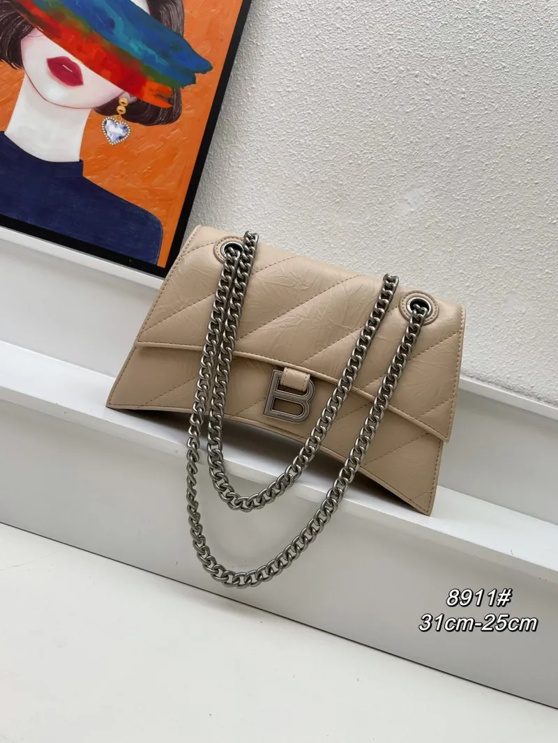 Balenciaga Beige Chain Shoulder Bag 8911