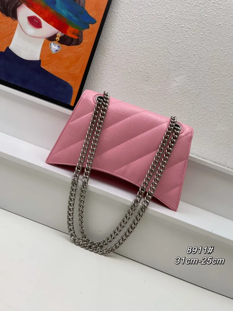 Alternative view of Balenciaga Pink Chain Shoulder Bag 8911 31cm-25cm
