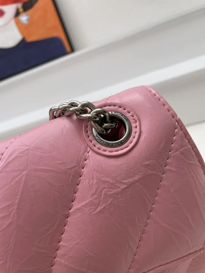 Balenciaga Pink Chain Shoulder Bag 8911 31cm-25cm - Image 5