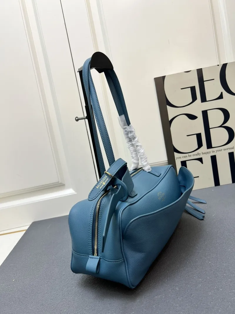 Balenciaga H06188 Blue Top Handle Bag - Image 3