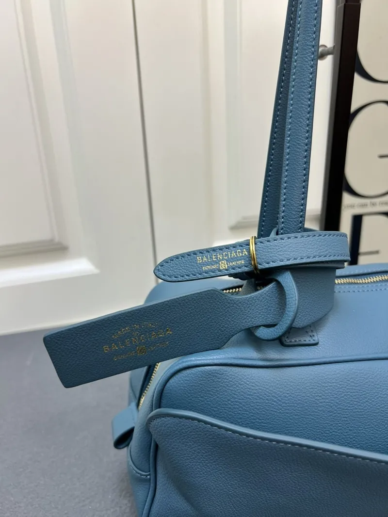 Balenciaga H06188 Blue Top Handle Bag - Image 4