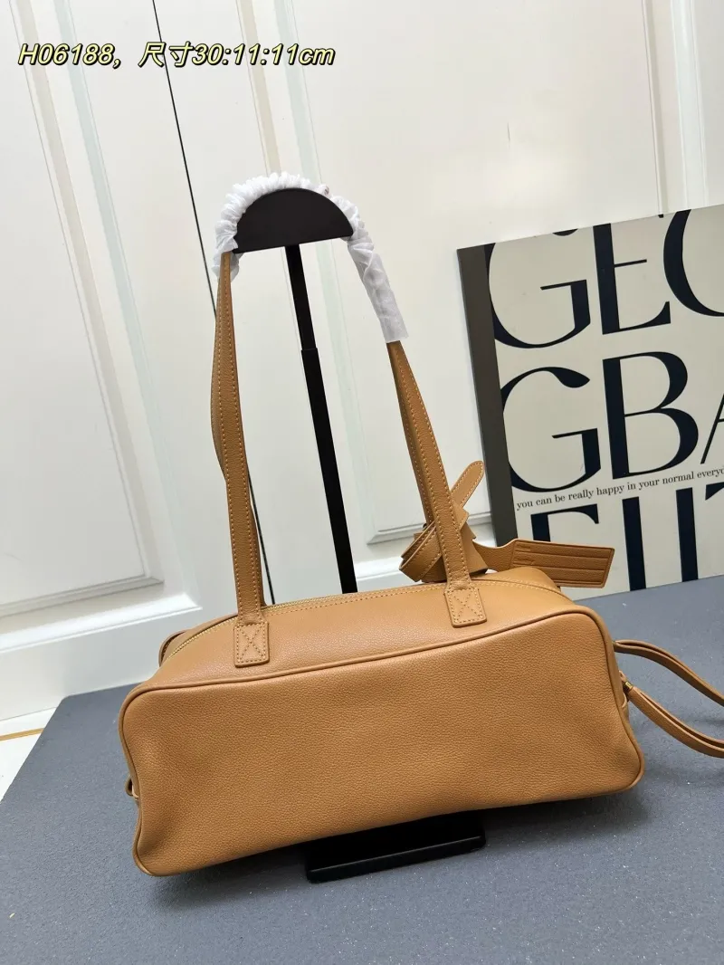 Alternative view of Balenciaga H06188 Tan Leather Top Handle Bag