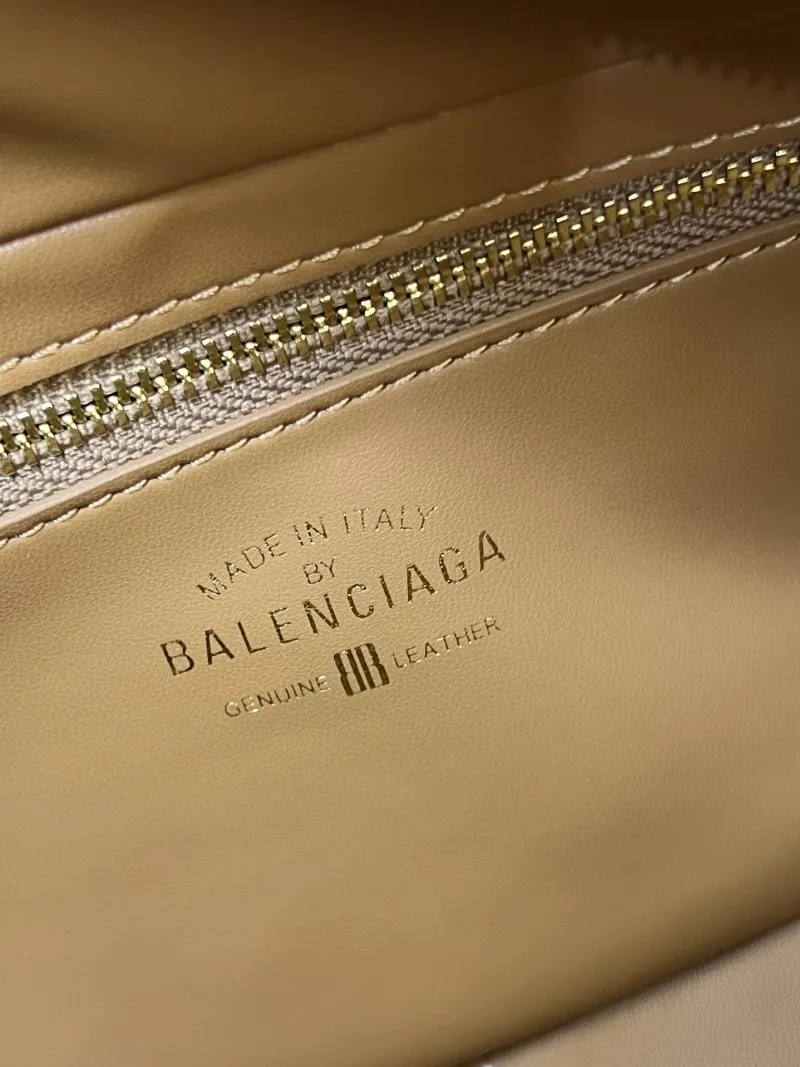 Balenciaga H06188 Tan Leather Top Handle Bag - Image 9