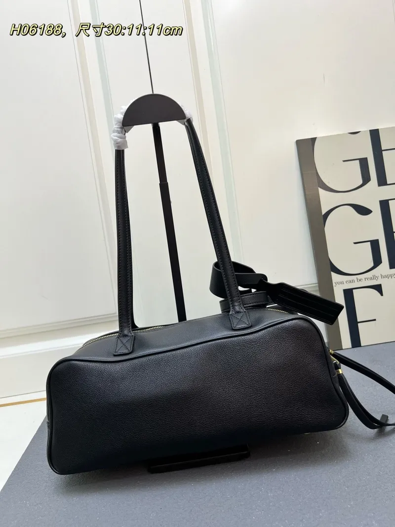 Alternative view of Balenciaga H06188 Black Leather Top Handle Bag