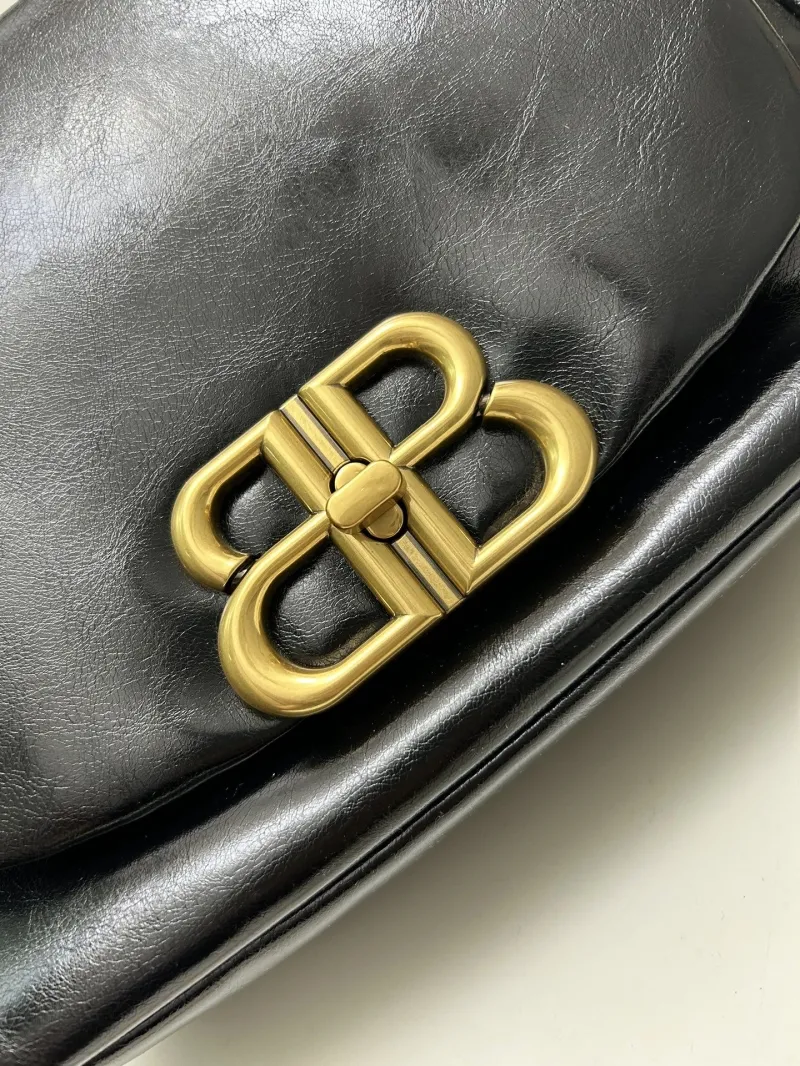 Balenciaga Black Top Handle Handbag 9028 - Image 5