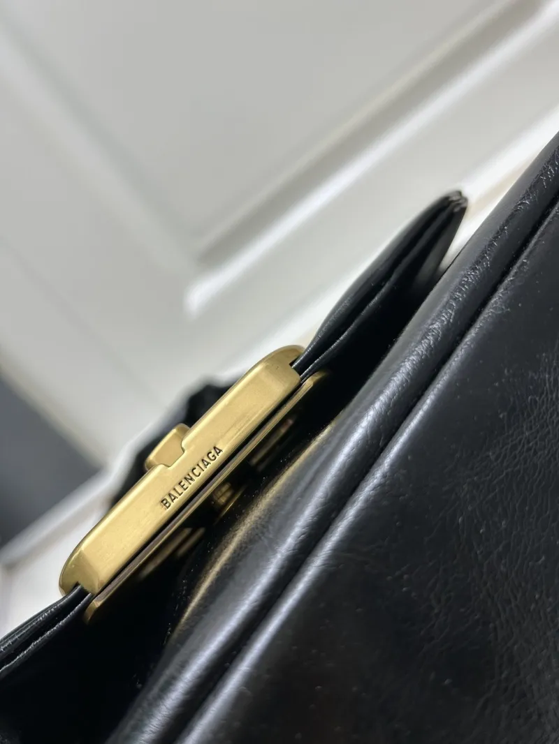 Balenciaga Black Top Handle Handbag 9028 - Image 6
