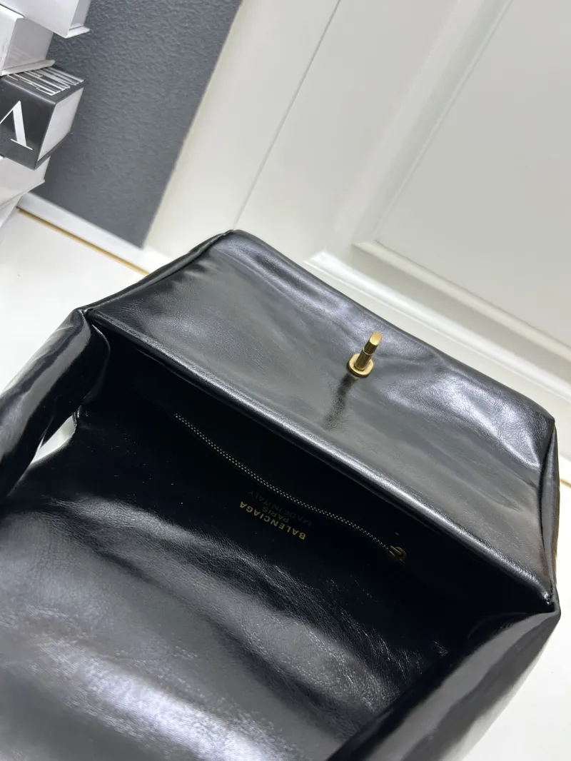 Balenciaga Black Top Handle Handbag 9028 - Image 10