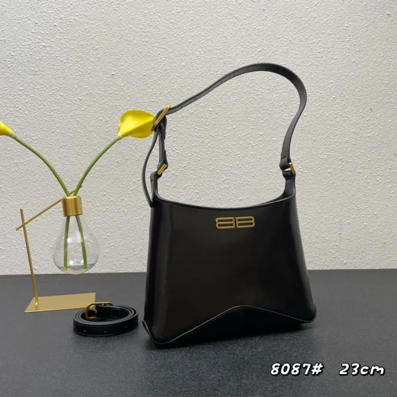 Balenciaga Black Top Handle Handbag 8087 23cm - Image 3