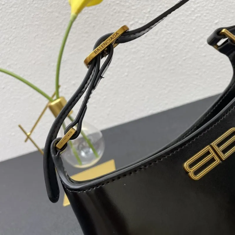 Balenciaga Black Top Handle Handbag 8087 23cm - Image 6
