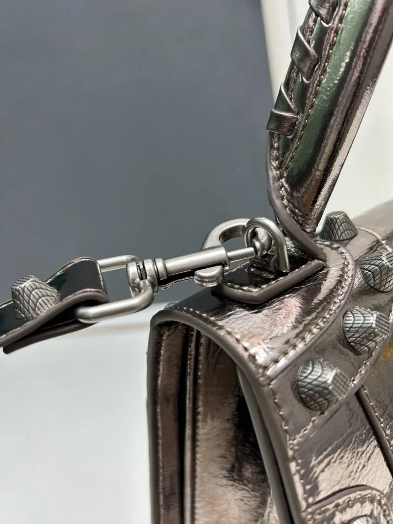 Balenciaga Metallic Top Handle Bag 9026 - Image 5