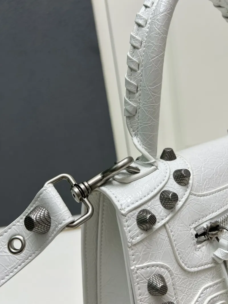 Balenciaga White Top Handle Bag 9026 - Image 4